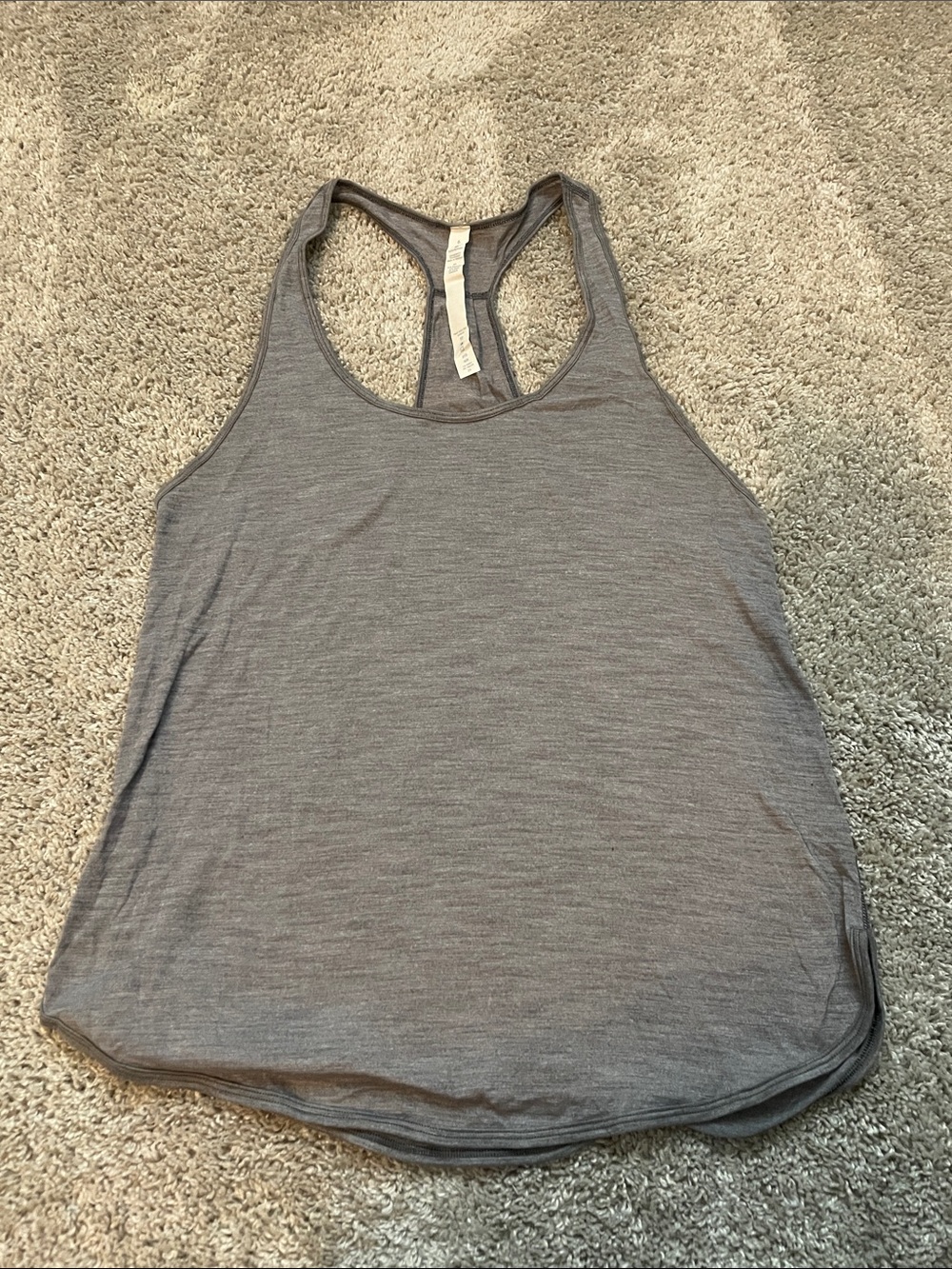 Lululemon Heather Gray Racerback Tank Top